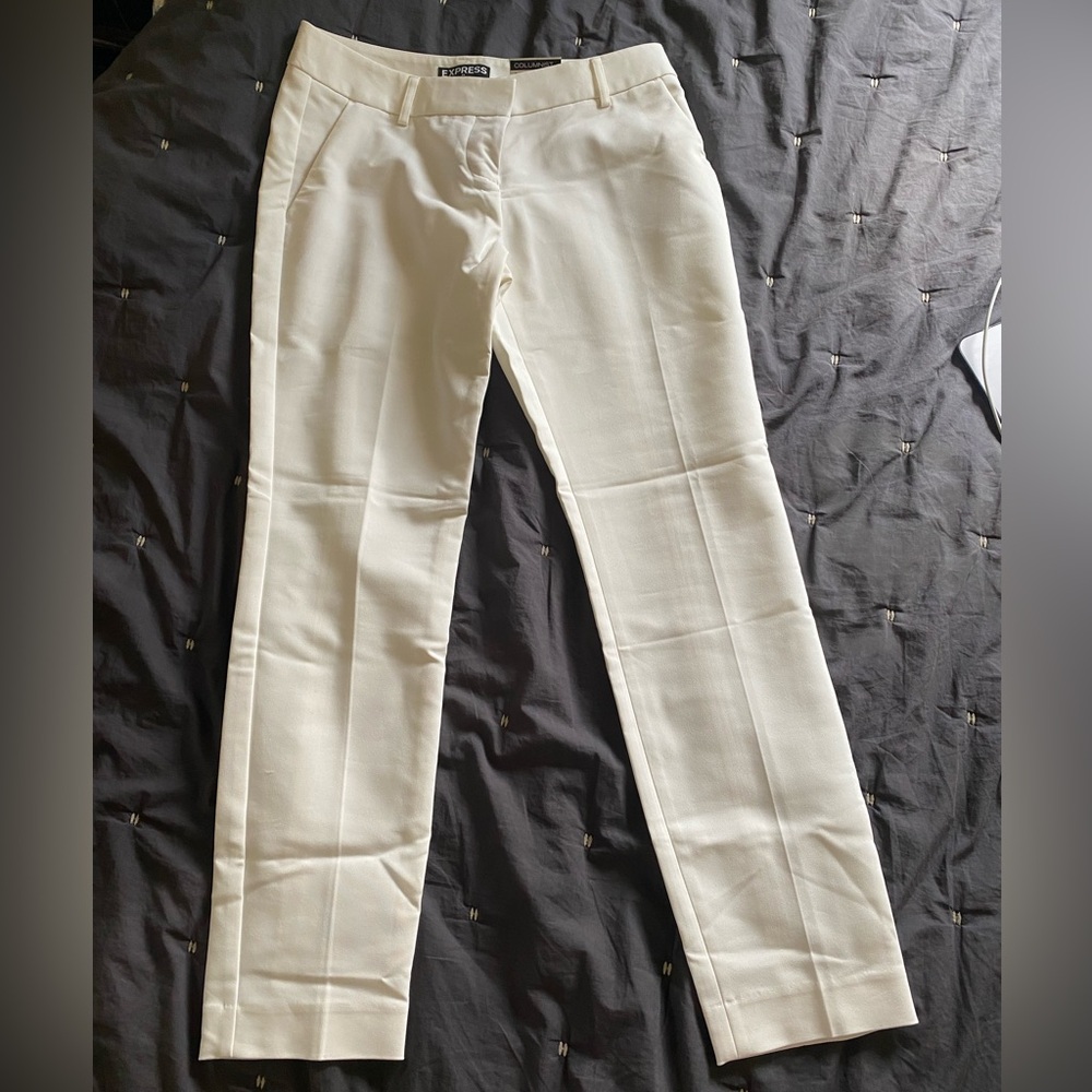Express Cream Ankle Trousers